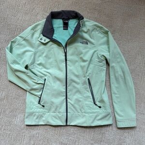 The North Face Gray and Mint Jacket